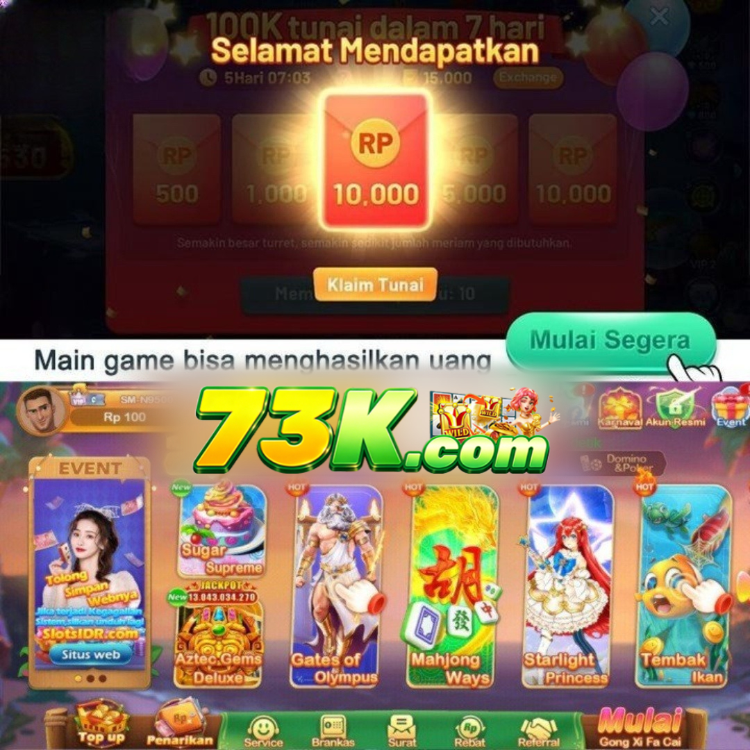 73K - Login Situs Resmi dan Nikmati Ragam Game PG Soft